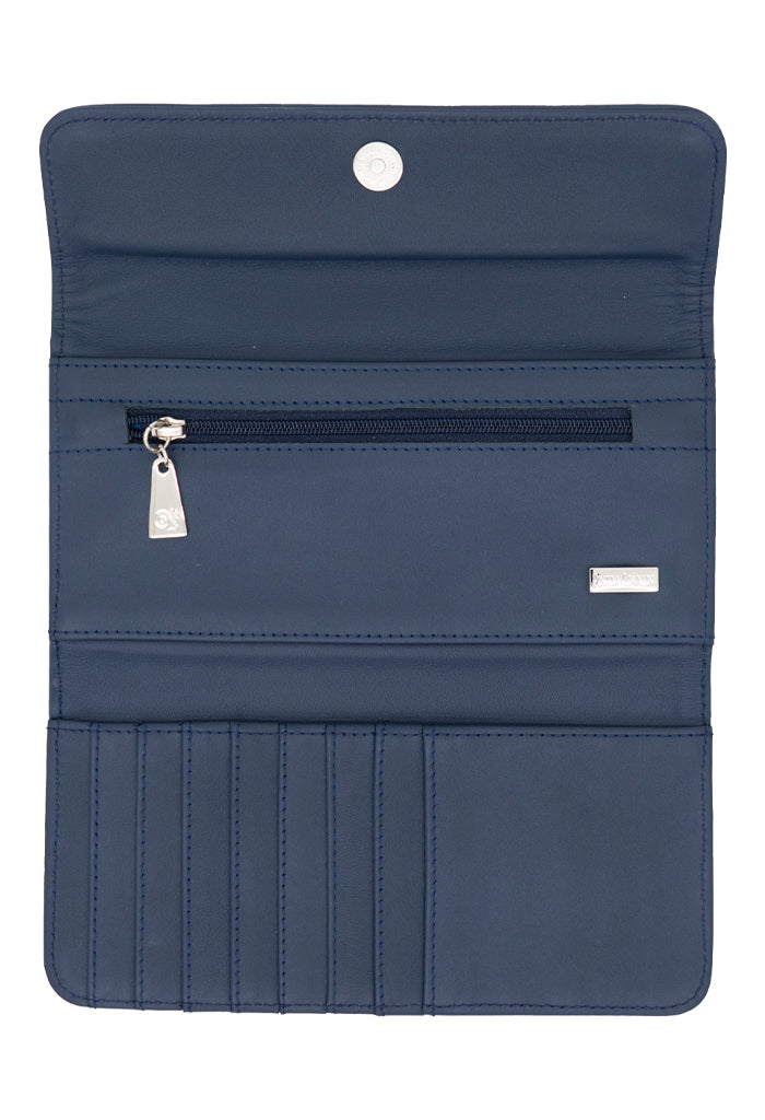 Cartera Bolsillo Negro Diosas Mexicas