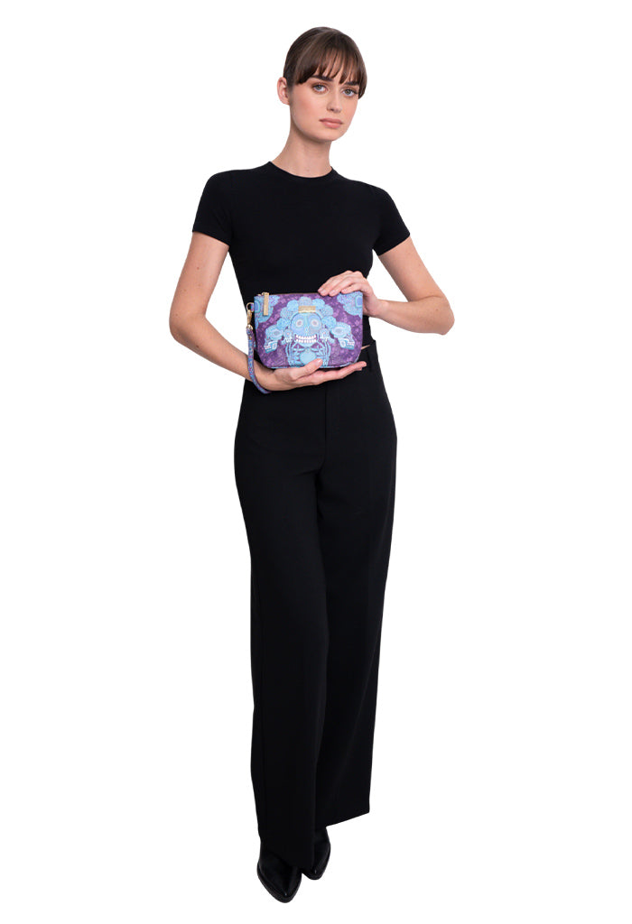 Cosmetiquera Piix Saffiano día de Muertos Catrina