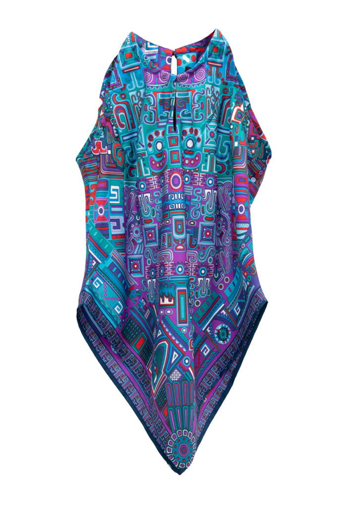 Blusa Cuello Ajustable Ruta Puuc