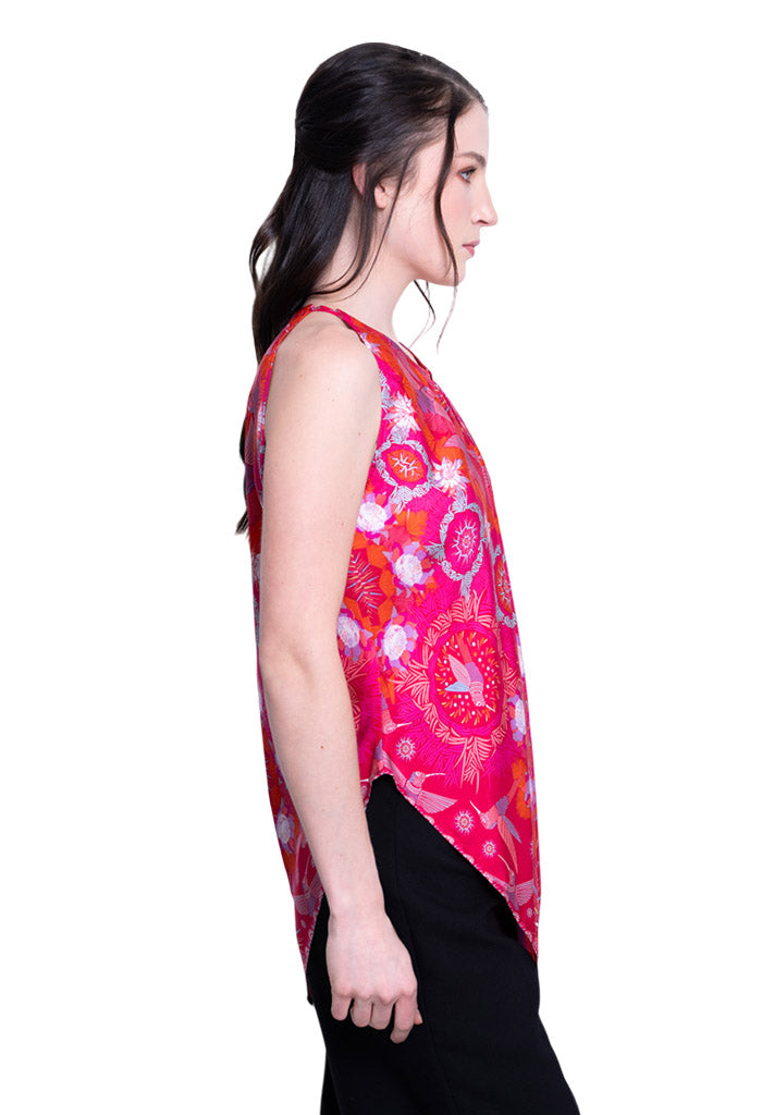 Blusa Cuello Ajustable Colibrí