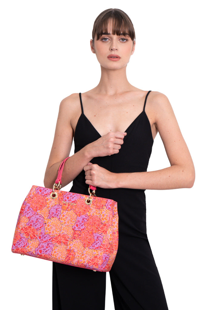 Bolsa Kaxan Saffiano Cempasúchil