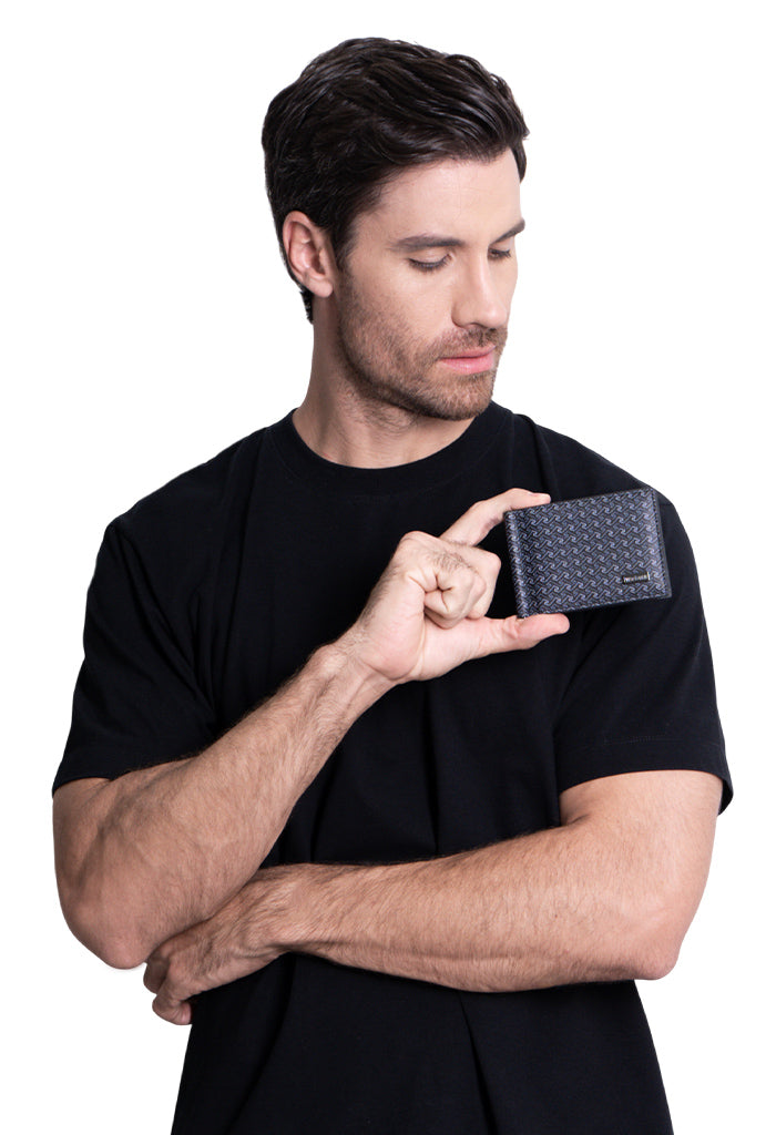 Cartera Xiib Saffiano con clip Grecas