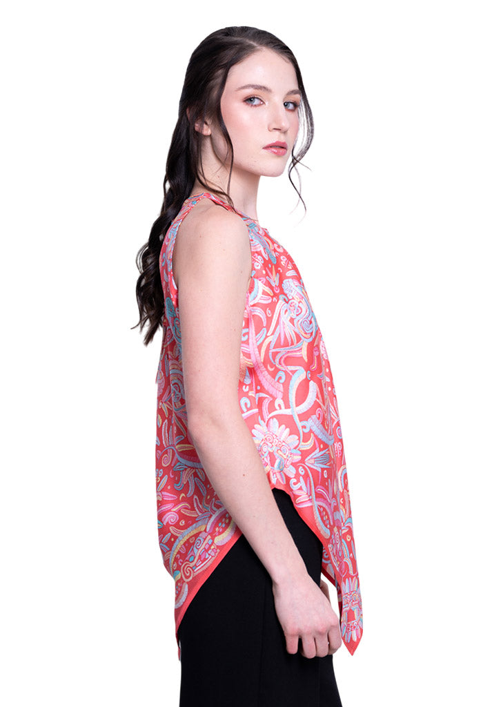 Blusa Cuello Ajustable Quetzalcóatl