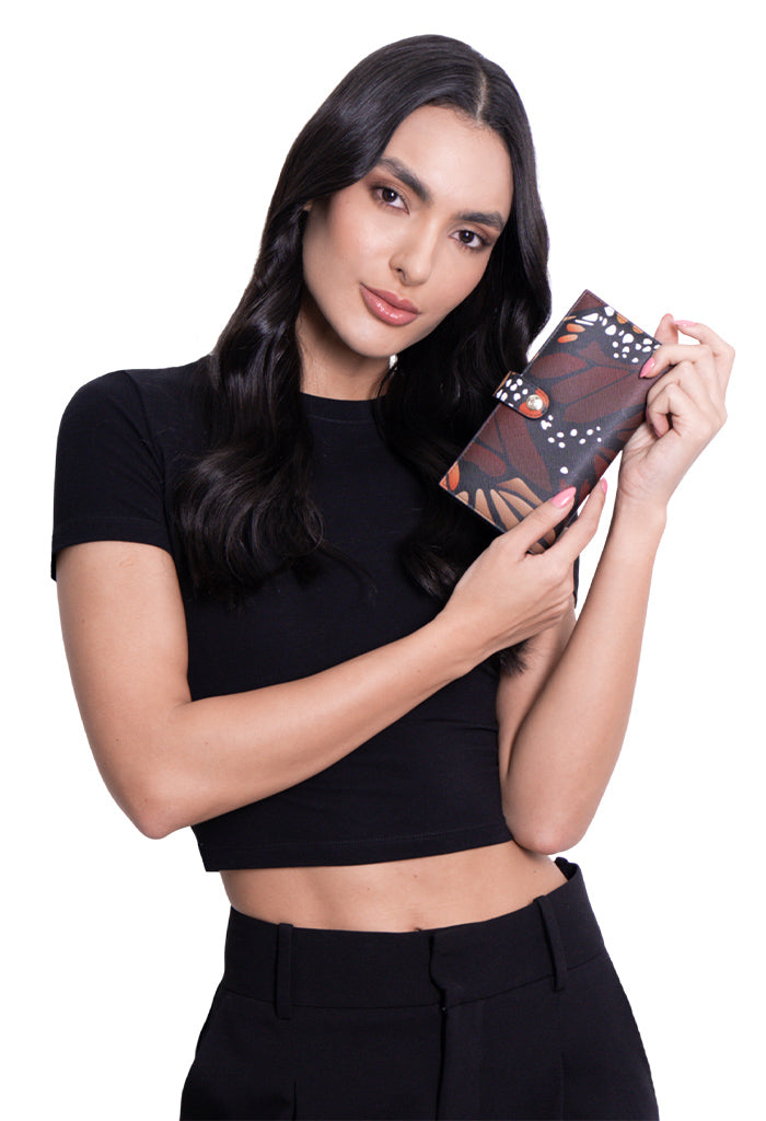 Cartera Grande Xook Saffiano Mariposa Macro