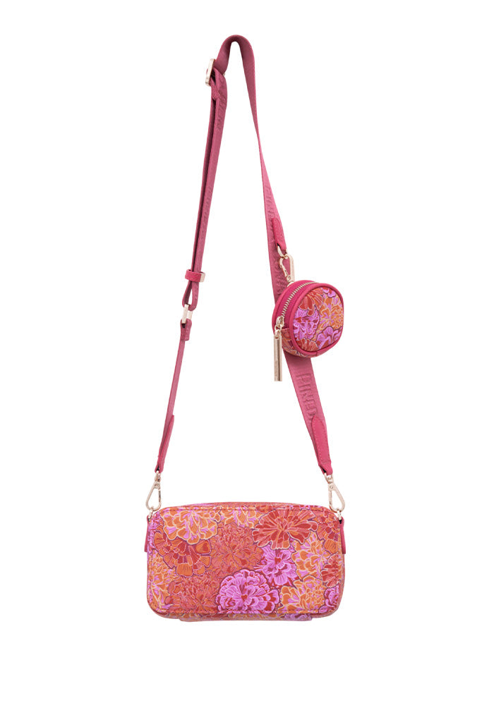 Bolsa Crossbody Utsil Saffiano Cempasúchil Ofrenda