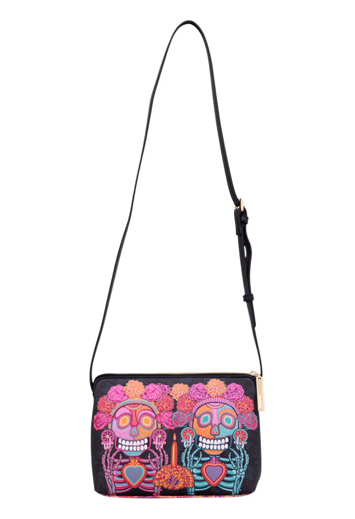 Bolsa Yaakun Saffiano Día de Muertos Catrina