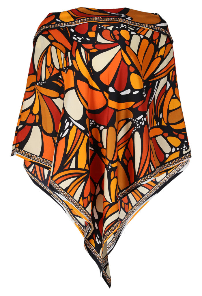Poncho Mariposa Abstracta