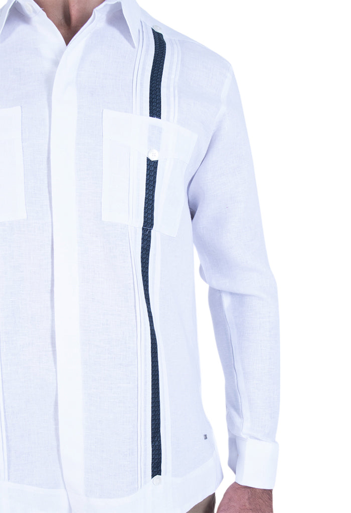 Guayabera Beel Blanca Campos Agave