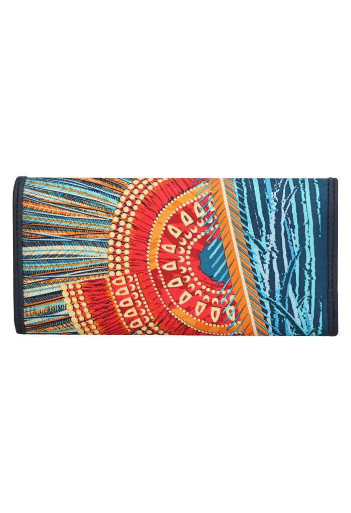 Cartera de Bolsillo Seda Arte Plumaria