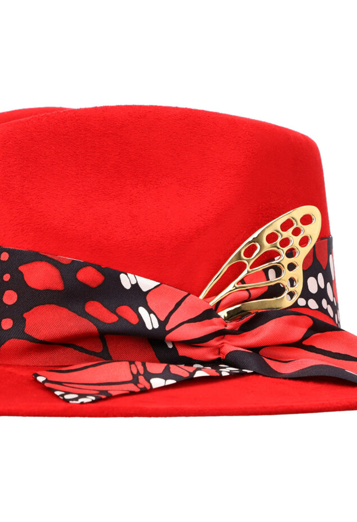 Sombrero Cehuallotl Verde Mariposa Macro