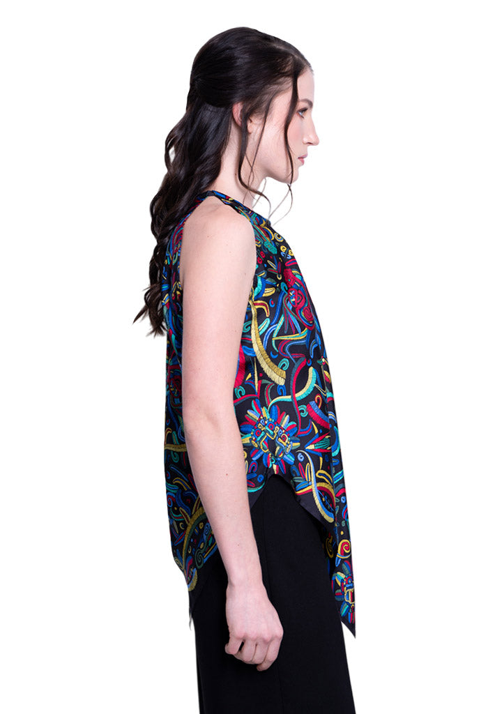 Blusa Cuello Ajustable Quetzalcóatl