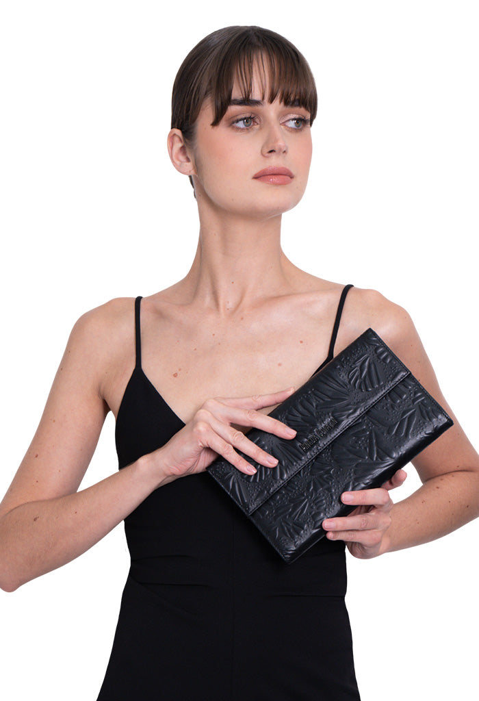 Bolsa Baas de Piel Grabado Mariposa