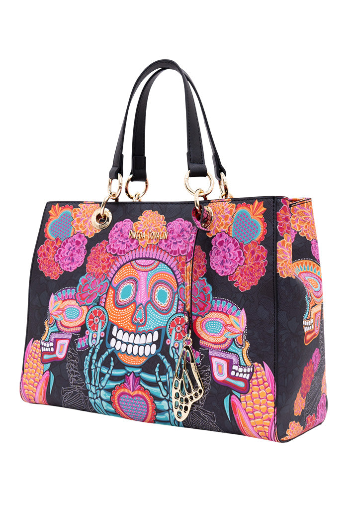 Bolsa Kaxan Saffiano Día de Muertos Catrina