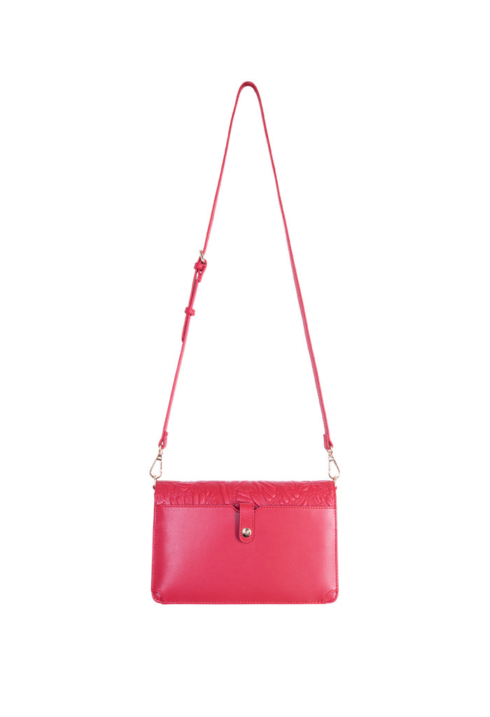 Bolsa Kalan de Piel Grabado Mariposa