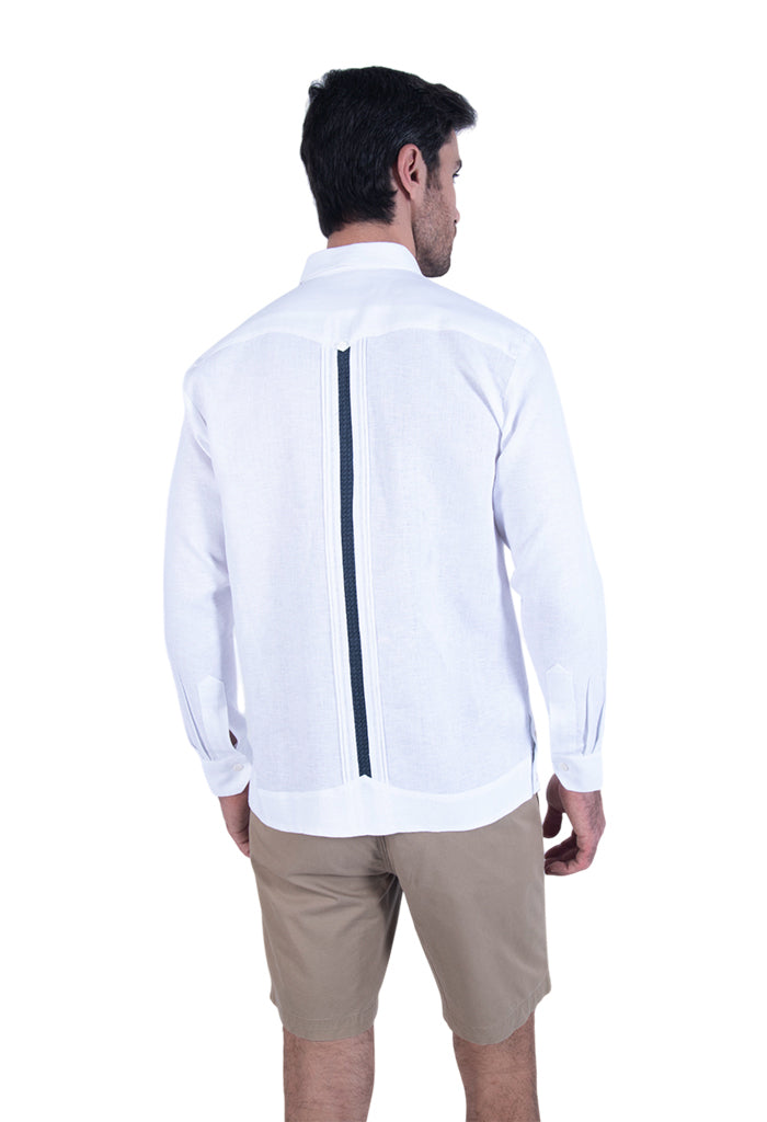 Guayabera Beel Blanca Campos Agave