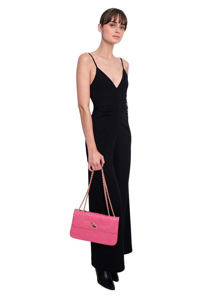 Bolsa Tusbel Piel Grabado Mariposa