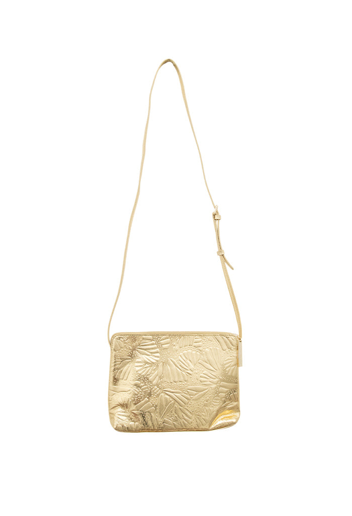 Bolsa Yaakun de Piel Grabado Mariposa