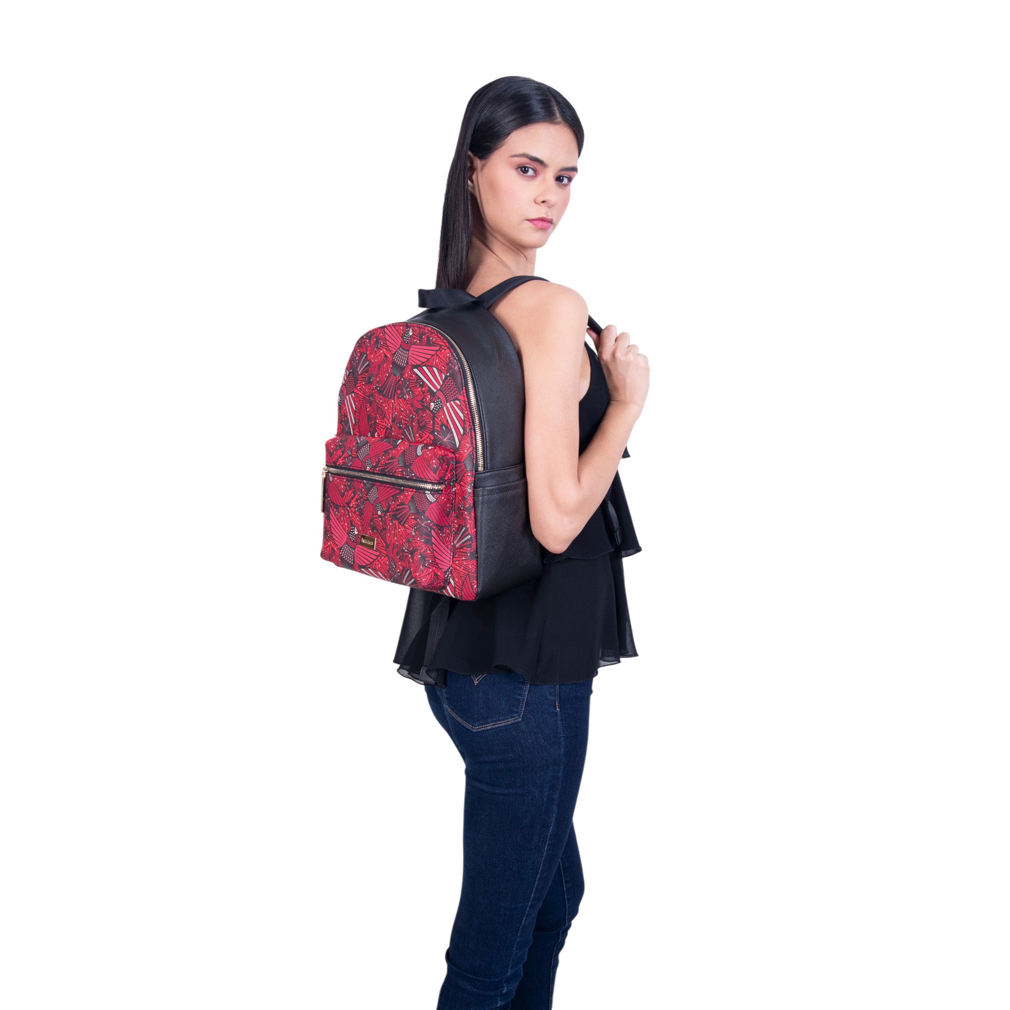 Backpack Nuuk Saffiano Colibrí