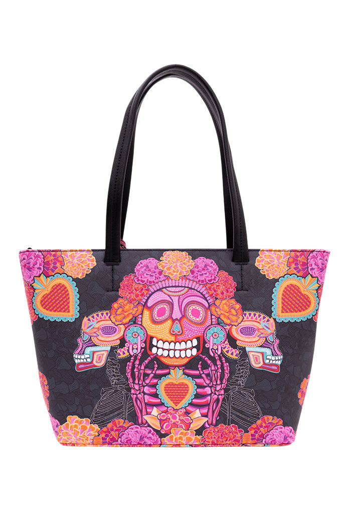 Tote K'iin Saffiano Día de Muertos Catrina