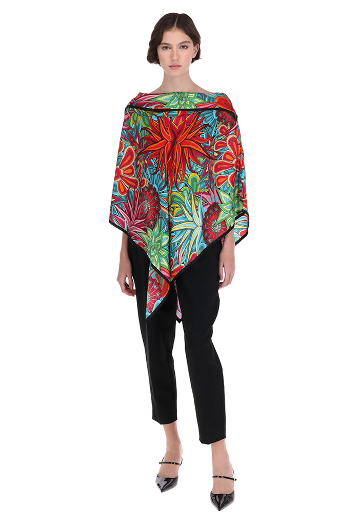 Poncho Santuario Cactáceas