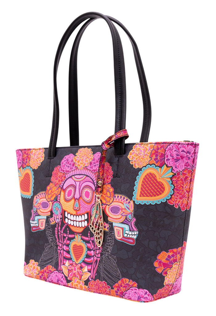 Tote K'iin Saffiano Día de Muertos Catrina