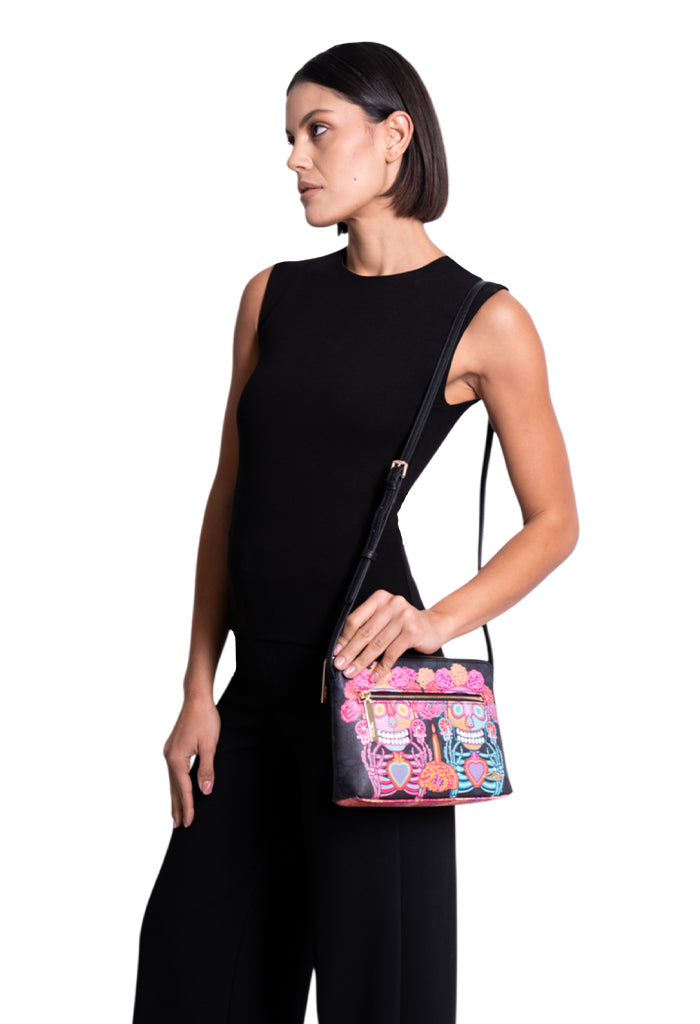 Bolsa Yaakun Saffiano Día de Muertos Catrina
