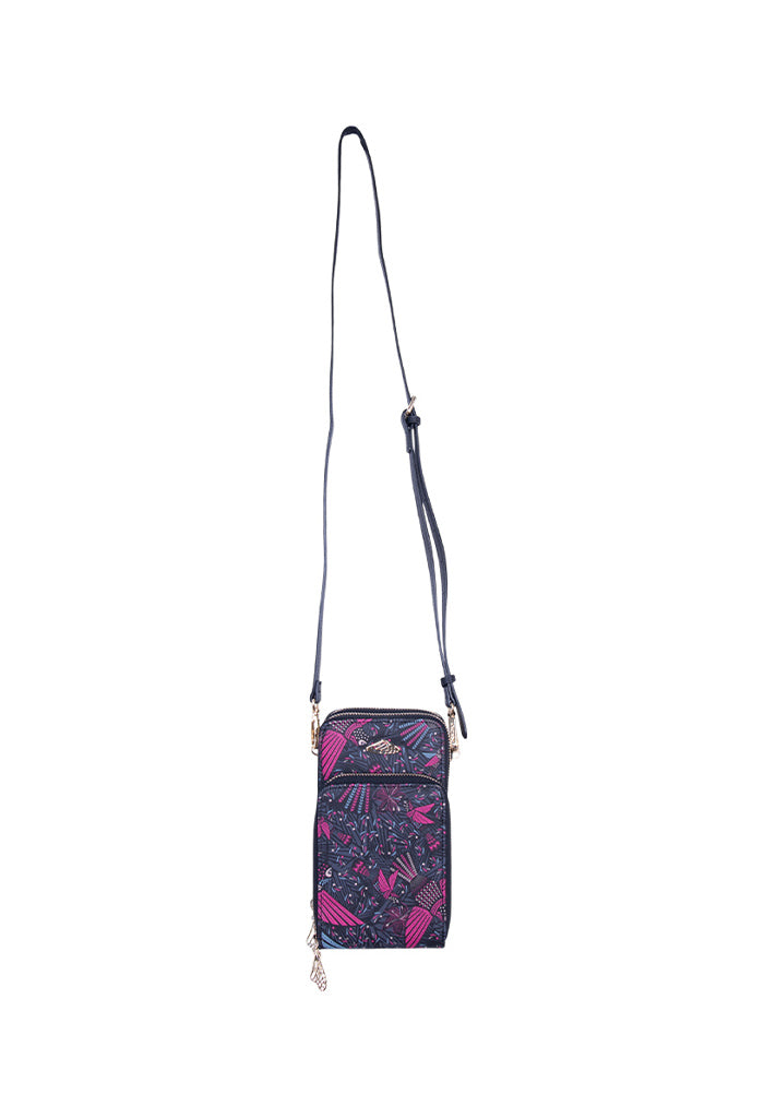 Porta Celular Naab Saffiano Colibrí