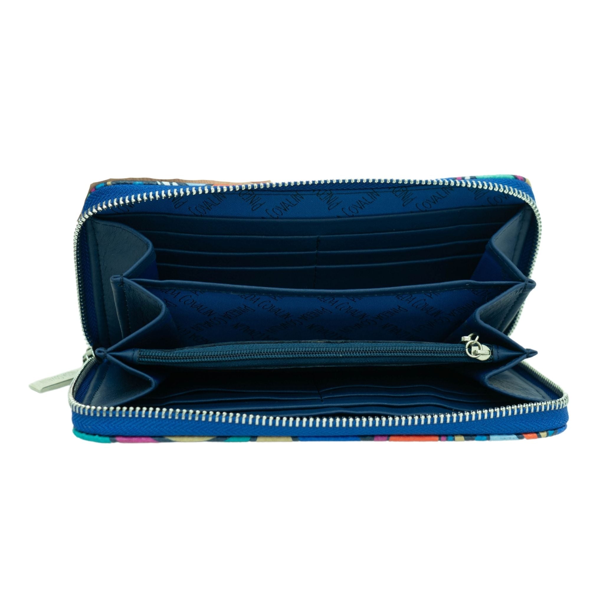 Cartera Grande Vinil Mariposa Abstracta