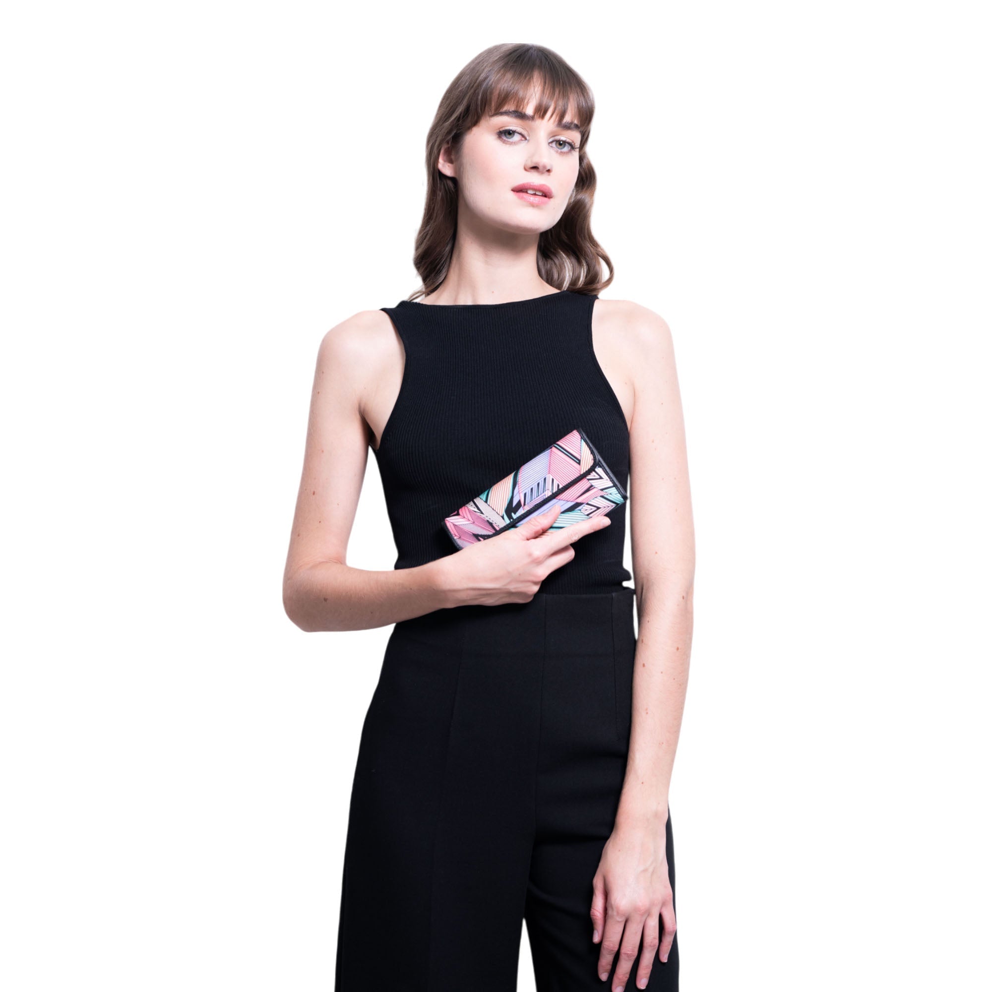 Cartera Bolsillo Negro Guacamaya Original