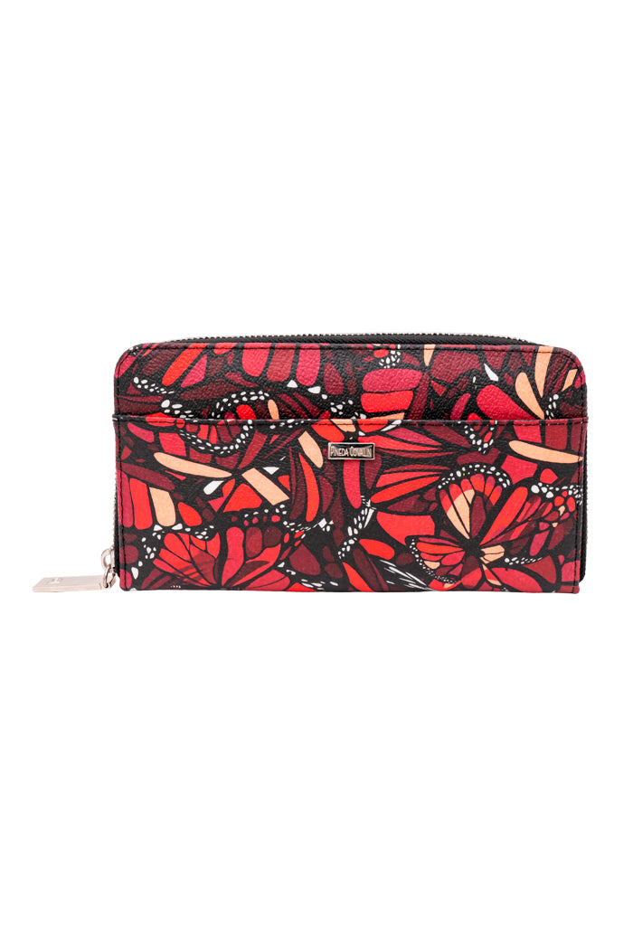 Cartera Grande Vinil Vuelo de Mariposa