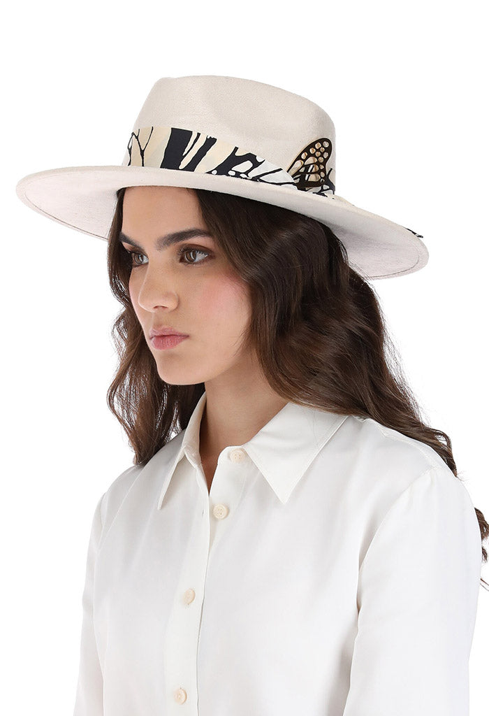 Sombrero Cehuallotl Verde Mariposa Macro