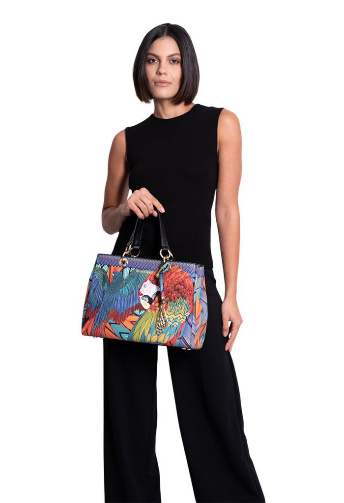 Bolsa Kaxan Saffiano Guacamaya