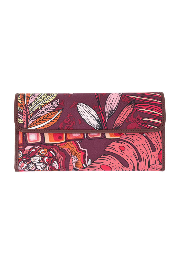 Cartera Bolsillo Azul Acero Máscara de Jade