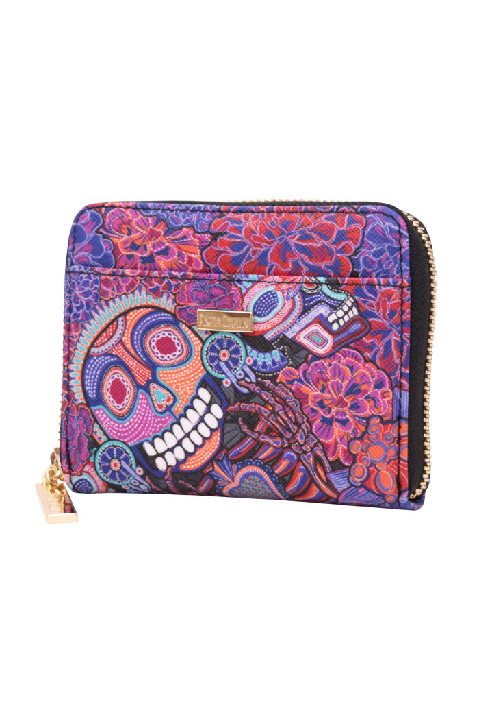 Cartera Chica Saffiano Dia de Muertos Catrina