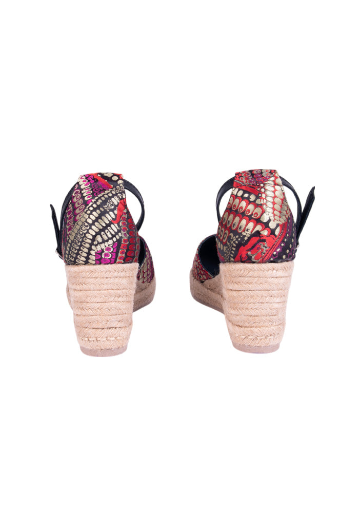 Alpargata Mazorca Naranja Fucsia