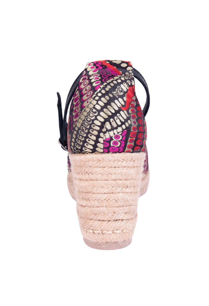 Alpargata Mazorca Naranja Fucsia