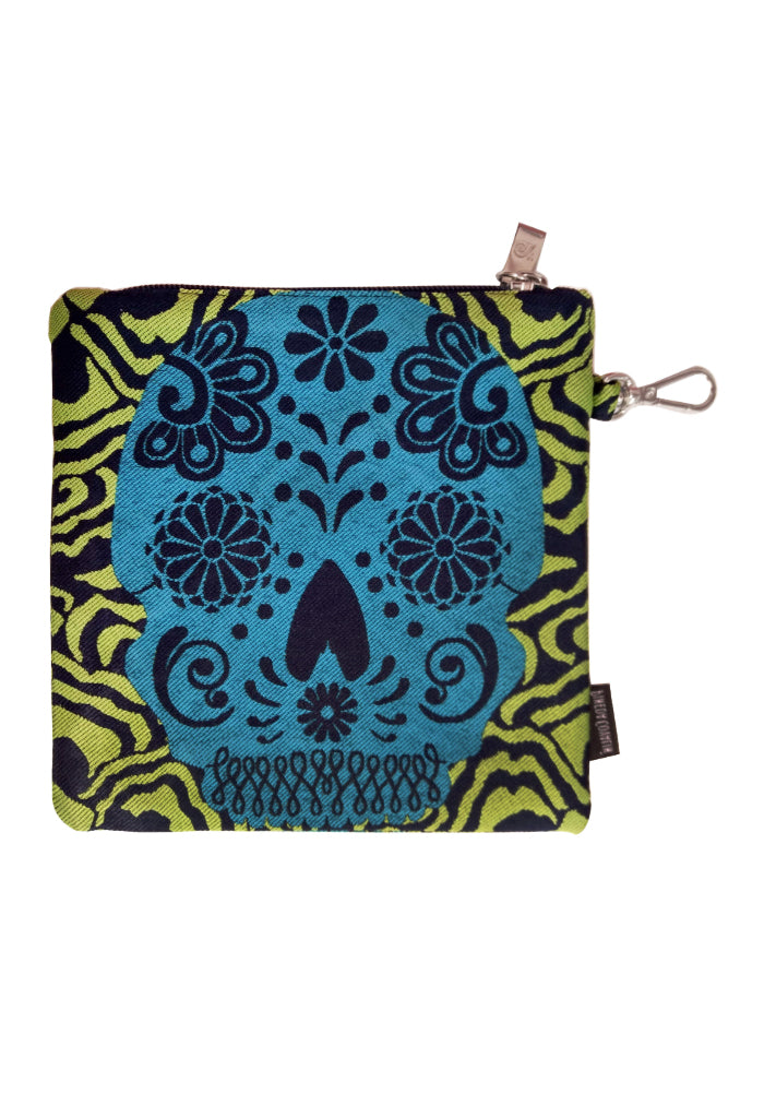 Bolsa para Cubreboca Mool Calaveras Verde