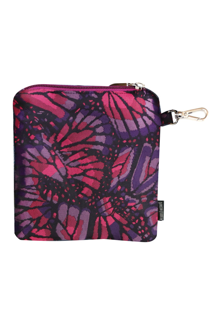 Bolsa para Cubreboca Mool Mariposa Bordada Morado