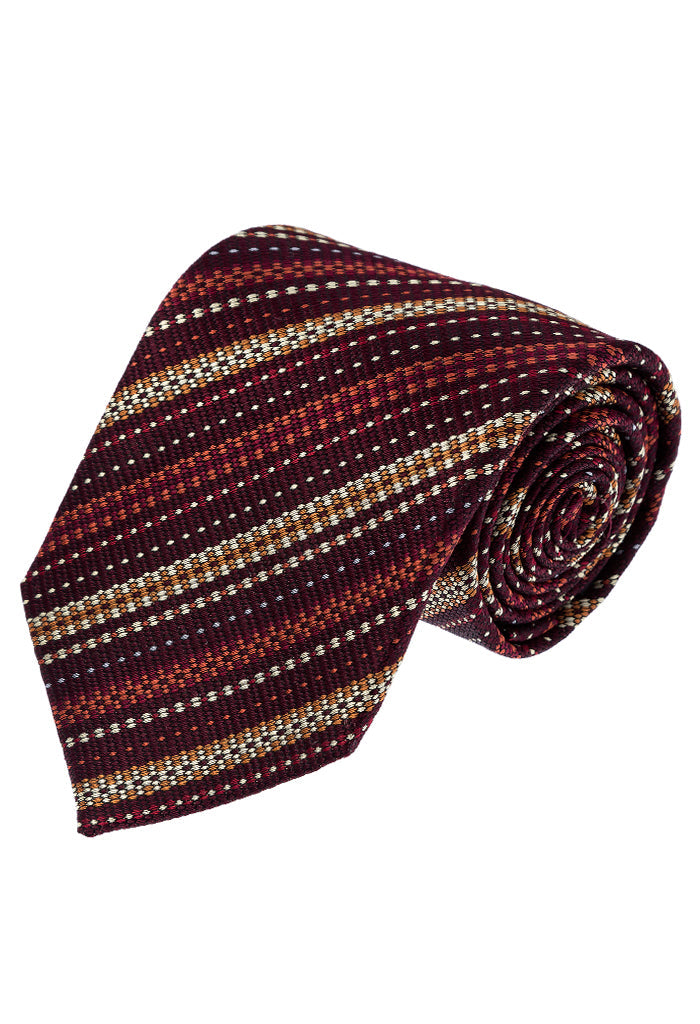 Corbata Jacquard Urdimbre y Trama Líneas