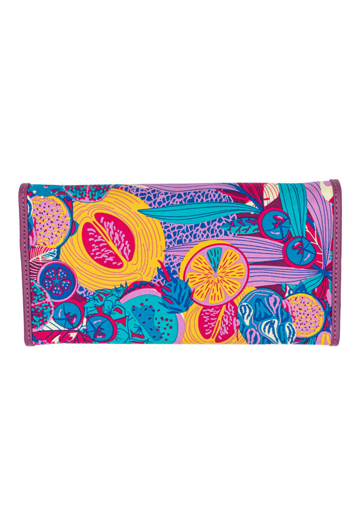 Cartera Bolsillo Uva Fruta Mexicana Fucsia