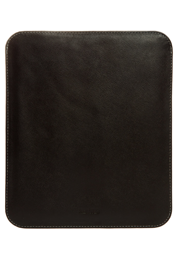 Porta iPad Negro con Pespunte Gris