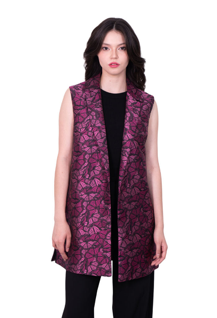 Chaleco Okuili Mariposa-22 Fucsia