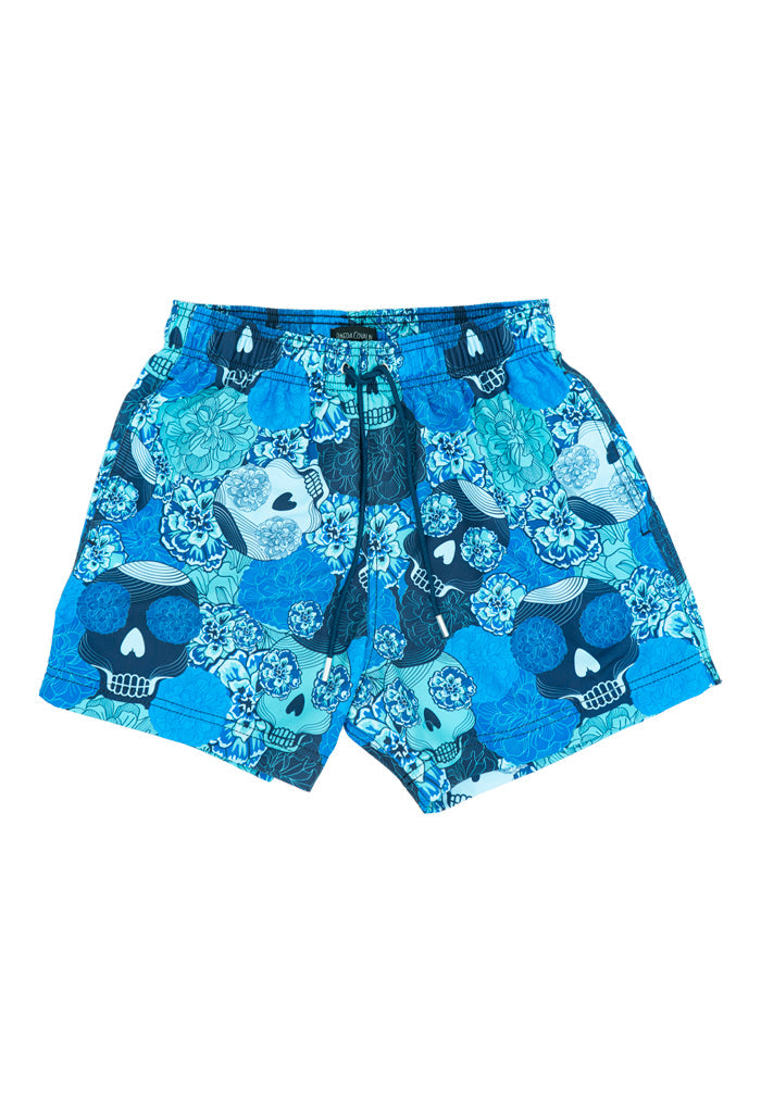Traje de Baño Amaxtlatl Cempasúchil Marino