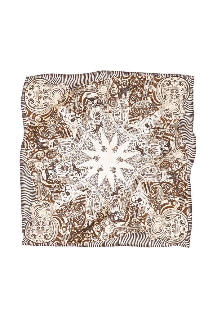 Mascada de seda Pineda Covalin «Revolución Mexicana» 90 cm a $1,149 (antes $3,829, −70%)