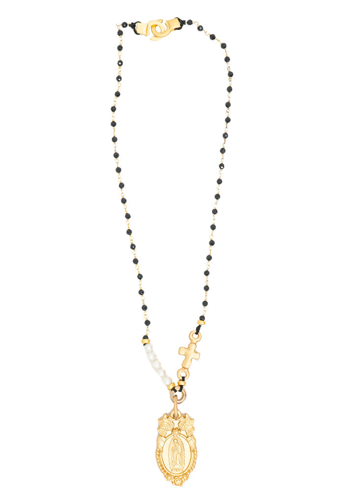 Collar Virgen de Guadalupe con Ángeles