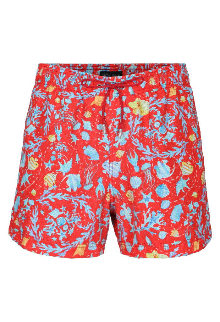 Traje de Baño Amaxtlatl Arrecifes Rojo