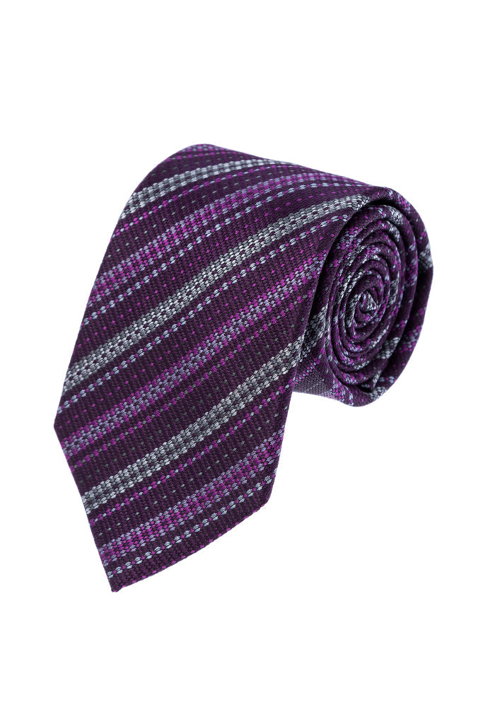 Corbata Jacquard Urdimbre y Trama Líneas