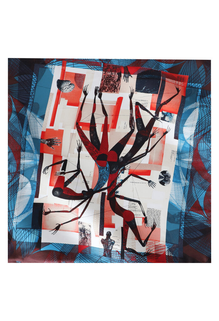 Mascada Cosmogonía Onírica Azul 90 cm