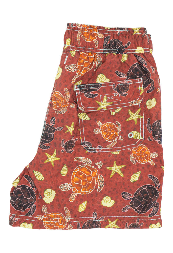 Traje de Baño Tortuga Marina Rojo