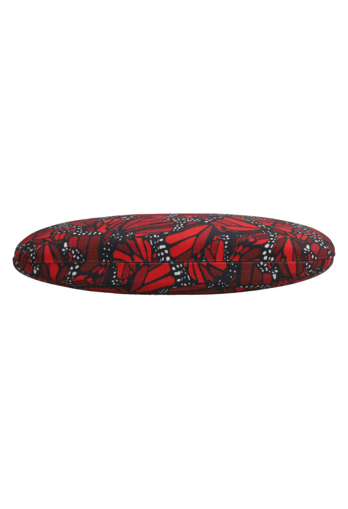 Estuche Lentes Mariposa Vitral Rojo/Vino